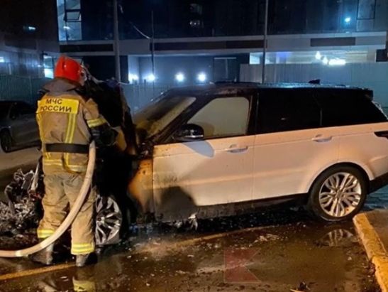 В Волгодонске горел Range Rover