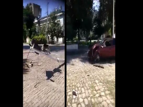 Мужчина за рулем «Опеля» снес светофор в центре Новочеркасска