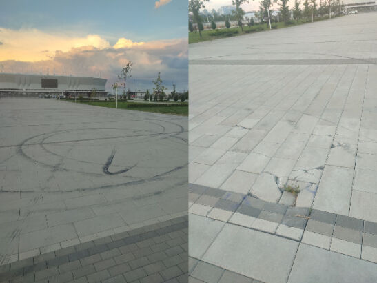 Горожане пожаловались на дрифтеров, уничтожающих парк возле «Ростов Арены»