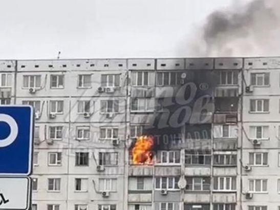 В Ростове на Добровольского произошел пожар в квартире девятиэтажки