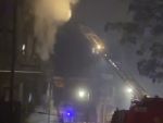 В Ростове 22 спасателя тушили пожар в доходном доме Гудермана