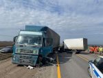 На трассе Ростов – Таганрог водитель грузовика погиб в ДТП с фурой