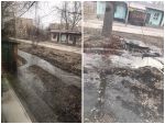 В Гуково улицу Молодежную затопило канализацией