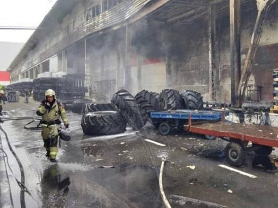 В Ростове за час потушили пожар на заводе Ростсельмаш