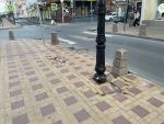 В Ростове в переулке Семашко провалилась плитка