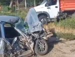 На трассе под Азовом двое пострадали в аварии с самосвалом