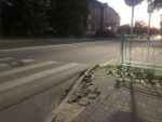 В Ростове в районе детской школы искусств № 3 разломана тротуарная плитка