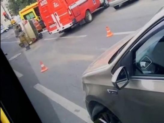 Из-за массовой аварии в центре Ростова образовалась огромная пробка