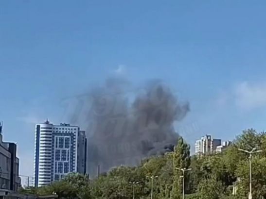 В Ростове произошел пожар в районе порта