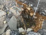 В Ростове на Дзержинского образовались глубокие ямы