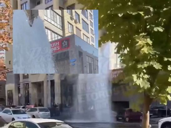 В центре Ростова 16 октября забил коммунальный фонтан