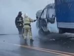 В Батайске на ходу загорелась «ГАЗель»