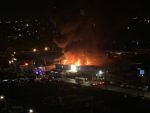 Рынок «Темерник» горит в Ростове на площади тысяча квадратных метров