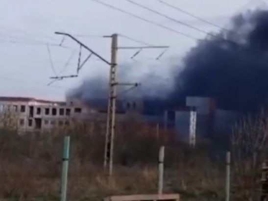 В Азове произошел крупный пожар в школе №9