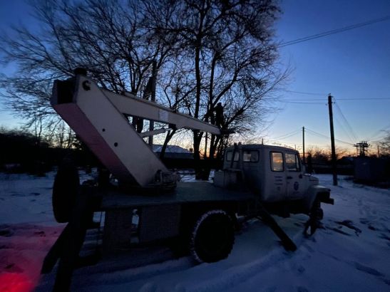 В Ростовской области восстановили электроснабжение после сильного снегопада