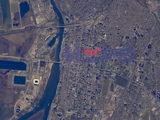 Космонавт Николай Чуб сделал снимок реки Дон из космоса