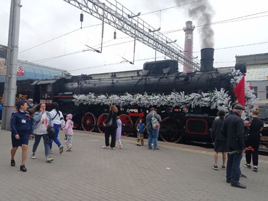 Ретропоезд прибыл на станцию Ростов-Главный 8 мая