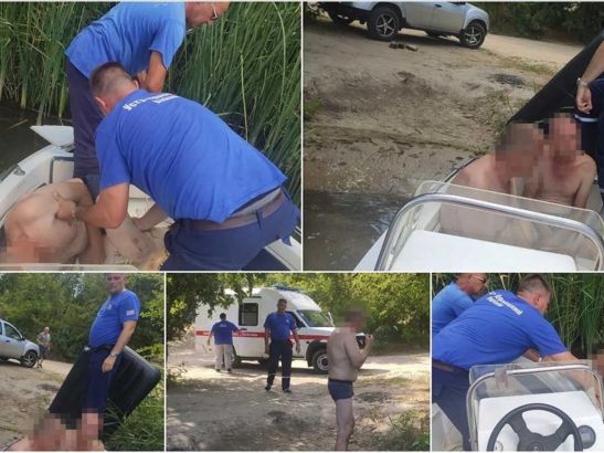 В Ростовской области двое мужчин едва не утонули, пытаясь выловить раков в реке