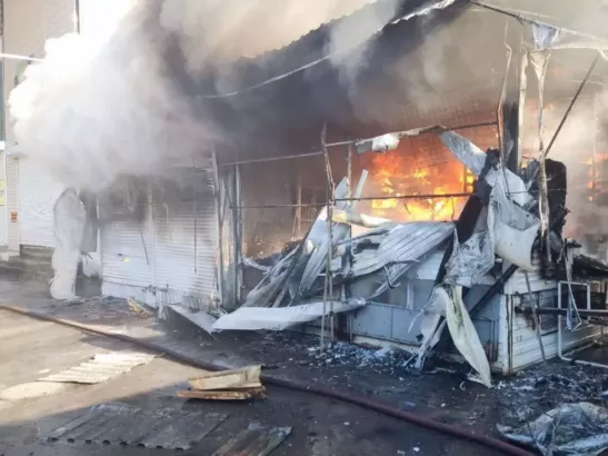 Причиной пожара на рынке в Каменске-Шахтинском стали сварочные работы