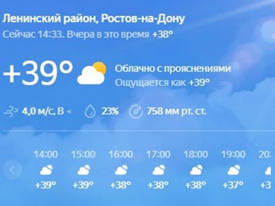Ростов в пятый раз обновил абсолютный температурный рекорд