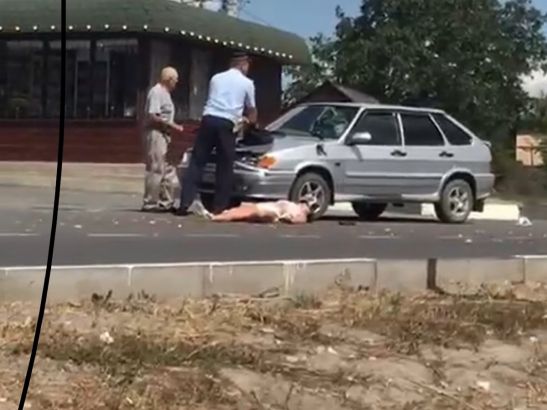 В Красном Сулине автомобиль на большой скорости сбил женщину