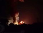 После атаки беспилотников в Ростовской области произошел пожар