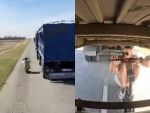 Ростовский каскадер проехался под многотонным грузовиком на самокате