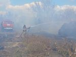 В Ростовской области ландшафтный пожар едва не перекинулся на жилые дома