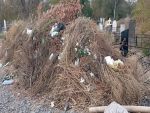 В Батайске кладбище завалено горами мусора
