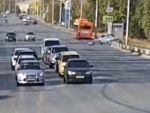 Появилось видео ДТП в Волгодонске, в котором автомобиль сбил школьника