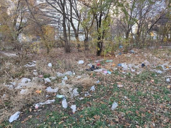 В Ростове детская площадка около ЖК «Сказка» утопает в мусоре