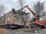 В Ростове сносят аварийный дом на Козлова