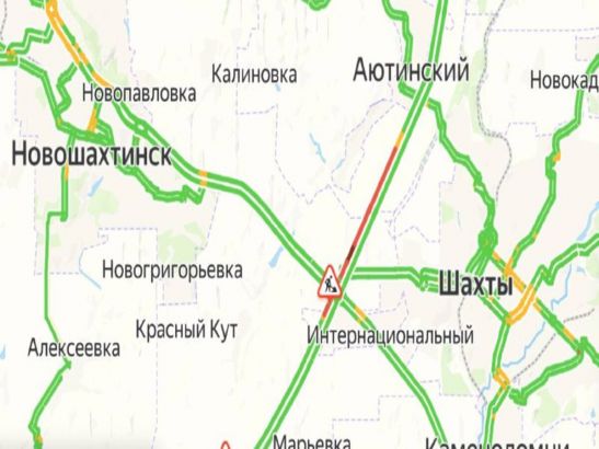 Длинная пробка образовалась на трассе М-4 «Дон» из-за дорожных работ