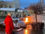 В Ростовской области на ходу загорелся автомобиль