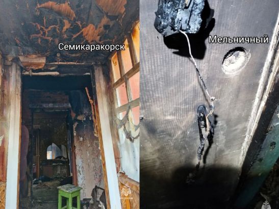 В Ростовской области огонь едва не уничтожил два дома