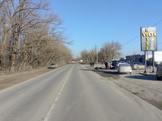 Водителя мотоцикла госпитализировали после ДТП под Новочеркасском