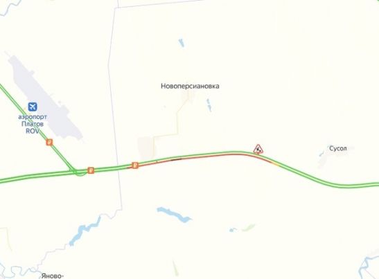Дорожные работы стали причиной пробки на М-4 в Ростовской области