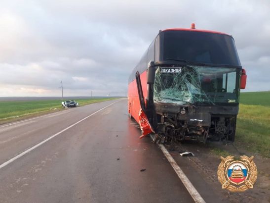 В Ростовской области произошла смертельная авария с автобусом Элиста – Воронеж