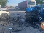 На подъезде к Ростову произошло жесткое ДТП с двумя легковушками