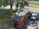 Торговый павильон горел на 15 квадратах в Ростове