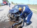 В Сальске пассажир легковушки пострадал в серьезной автомобильной аварии