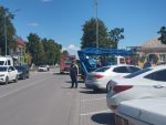 В Новошахтинске перекрыли движение на месте пожара в торговом центре