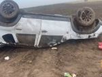В ДТП с «перевертышем» в Ростовской области один пассажир погиб и двое пострадали