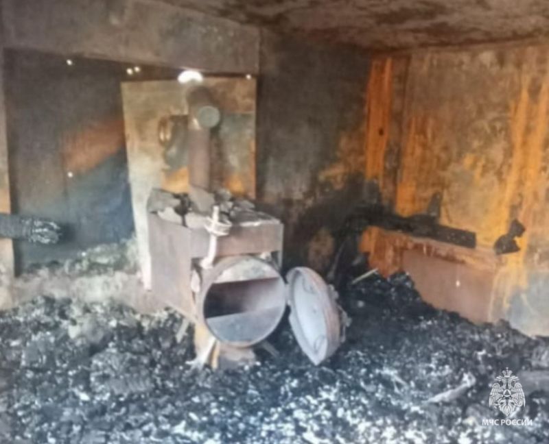 В пожаре в Ростовской области дотла сгорела баня