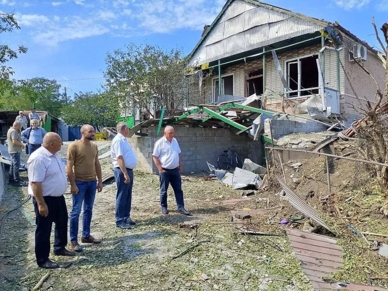 Фото последствий ночной атаки беспилотников в Ростовской области