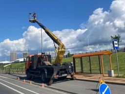 В Ростове восстановили наружное освещение на втором участке улицы Левобережной