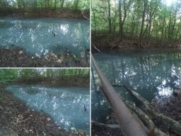 Очередной слив канализационных стоков обнаружили местные жители под Ростовом