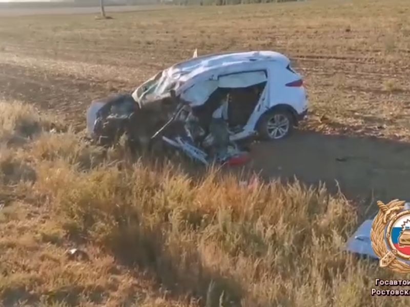 В ДТП с двумя автомобилями погиб водитель в Ростовской области