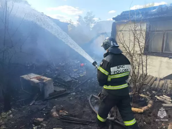 В Ростовской области при пожаре в частном доме пострадали девушка и ребенок