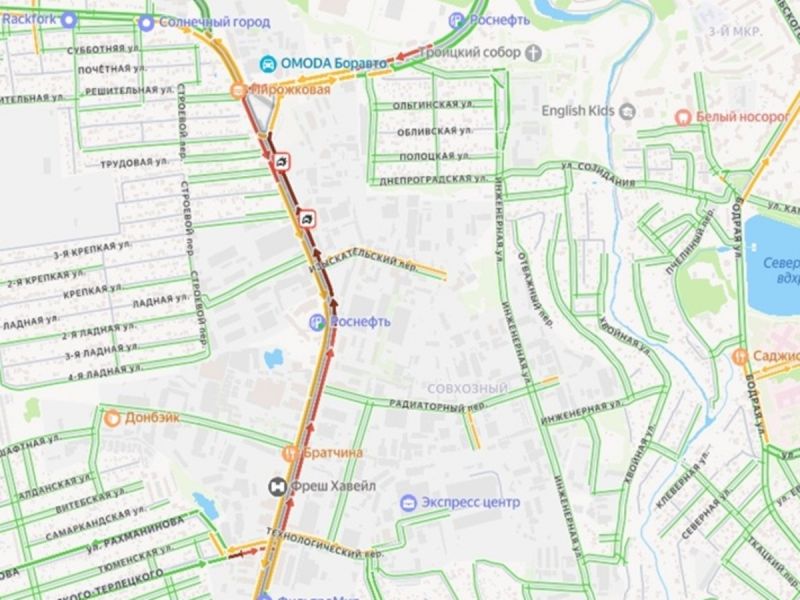 В Ростове из-за ДТП на Вавилова 24 сентября образовалась пробка